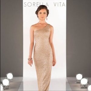 Sorella Vita Dress Modern Metallic Style 8726